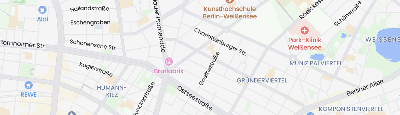 Karte mit dem ungefähren Standort