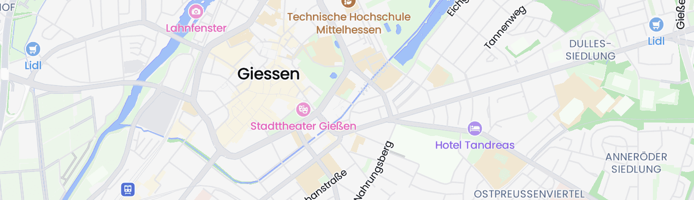 Karte mit dem ungefähren Standort