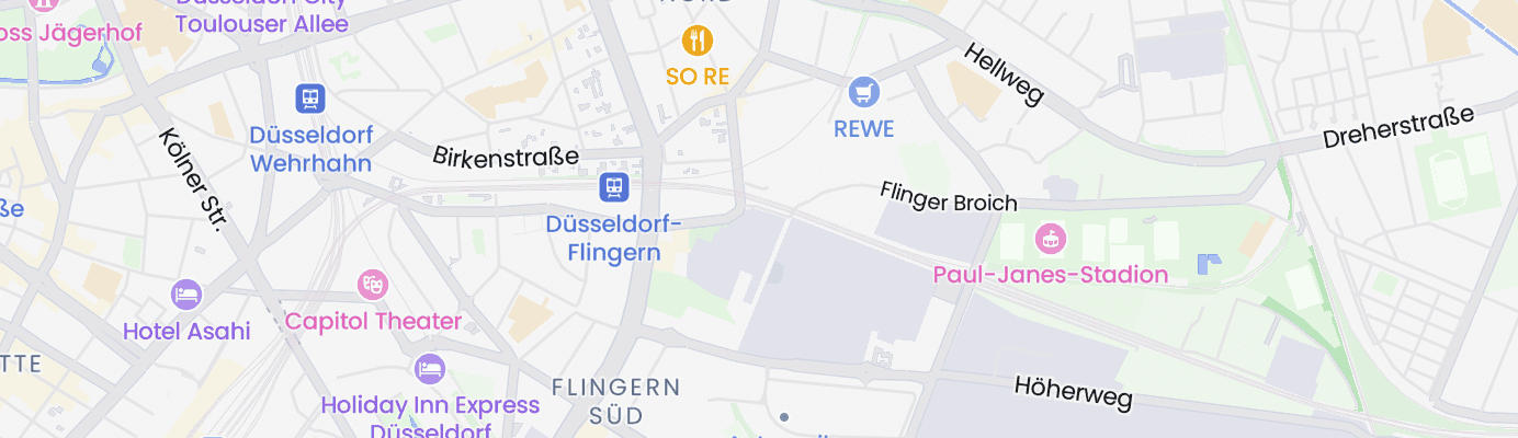 Karte mit dem ungefähren Standort