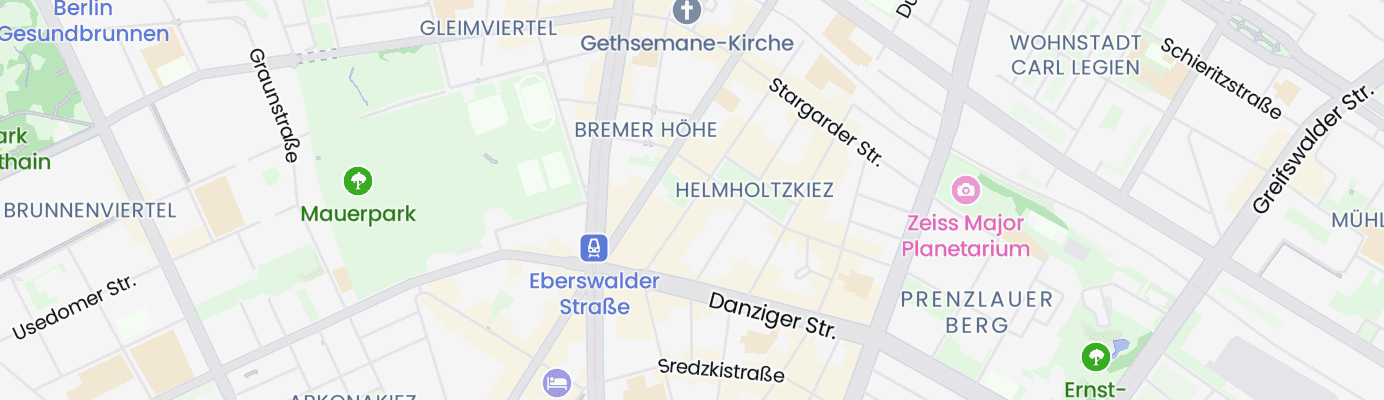Karte mit dem ungefähren Standort