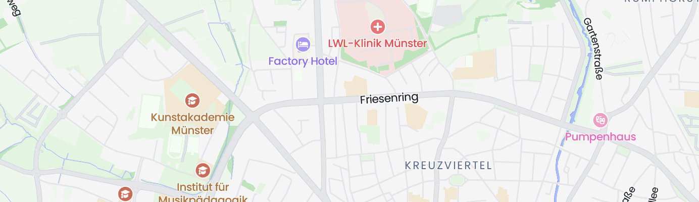 Karte mit dem ungefähren Standort
