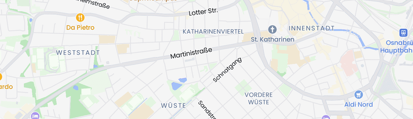 Karte mit dem ungefähren Standort