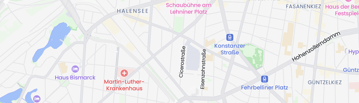 Karte mit dem ungefähren Standort