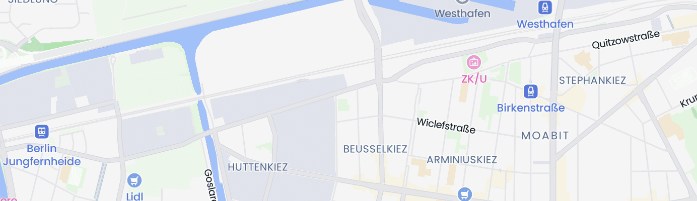 Karte mit dem ungefähren Standort