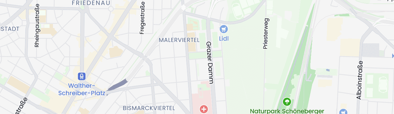 Karte mit dem ungefähren Standort