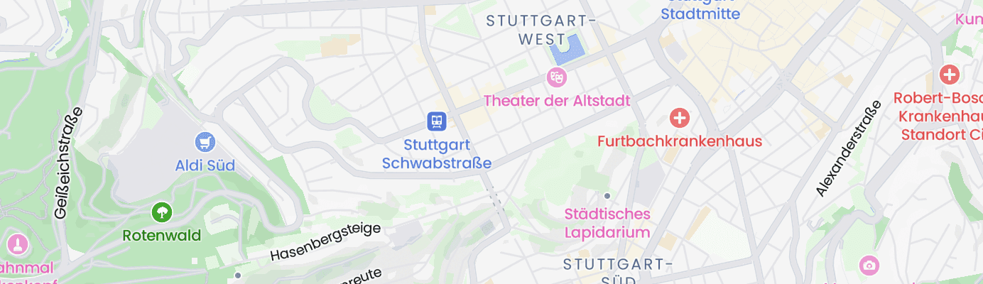 Karte mit dem ungefähren Standort