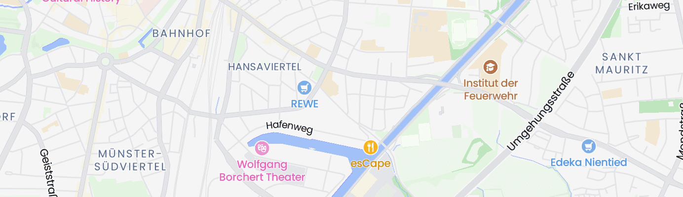 Karte mit dem ungefähren Standort