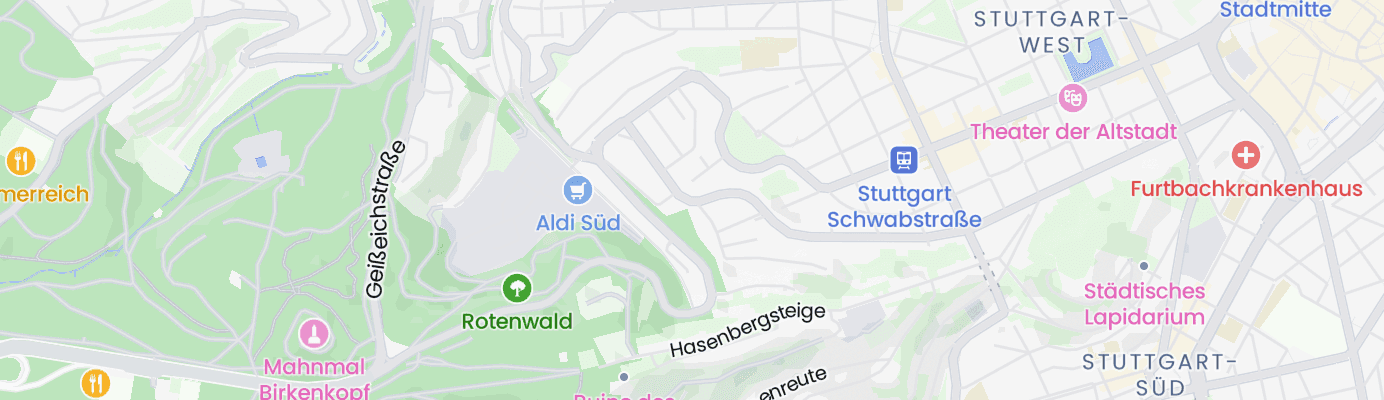 Karte mit dem ungefähren Standort