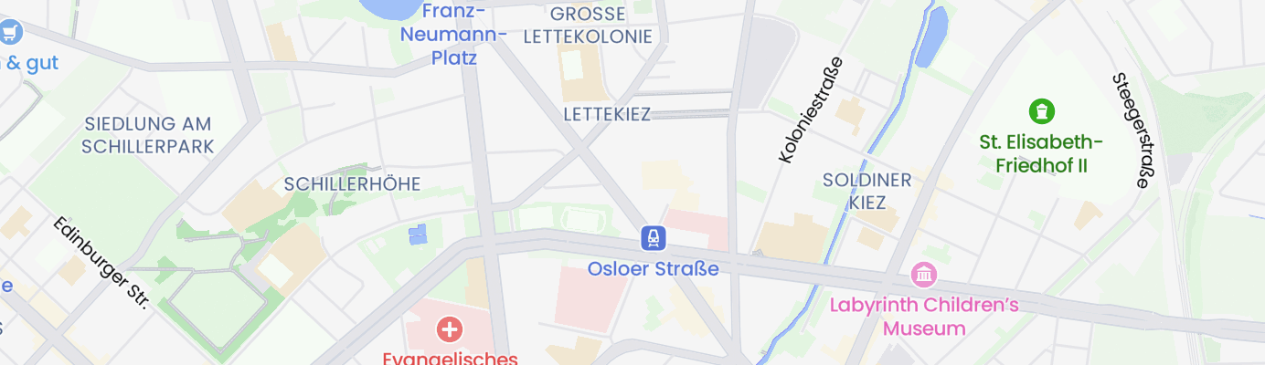 Karte mit dem ungefähren Standort