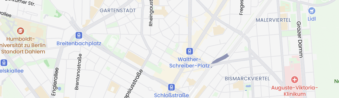 Karte mit dem ungefähren Standort