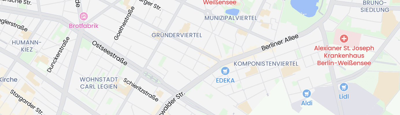 Karte mit dem ungefähren Standort