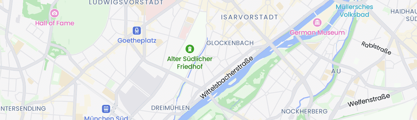 Karte mit dem ungefähren Standort