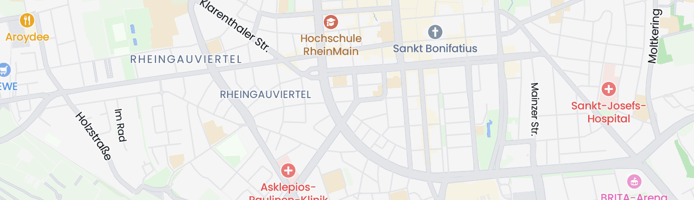 Karte mit dem ungefähren Standort