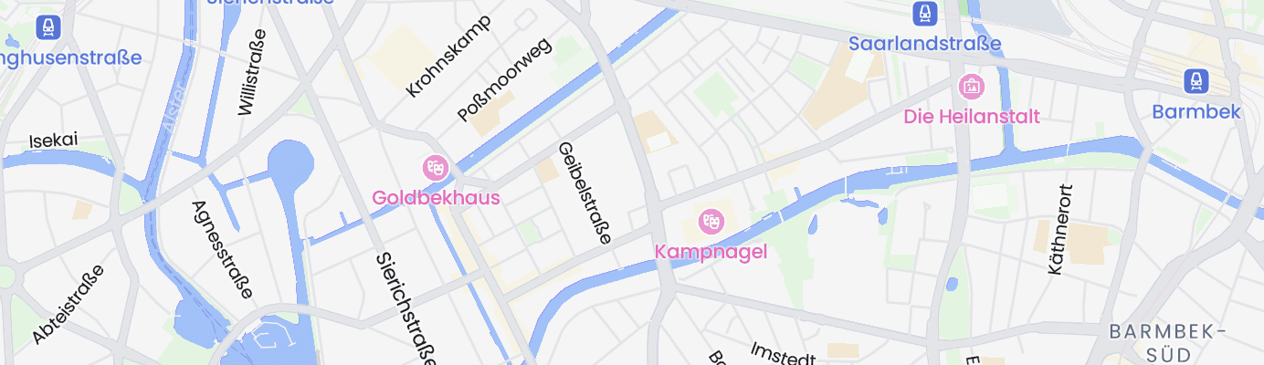 Karte mit dem ungefähren Standort
