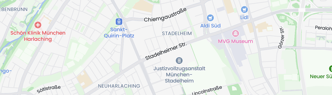 Karte mit dem ungefähren Standort
