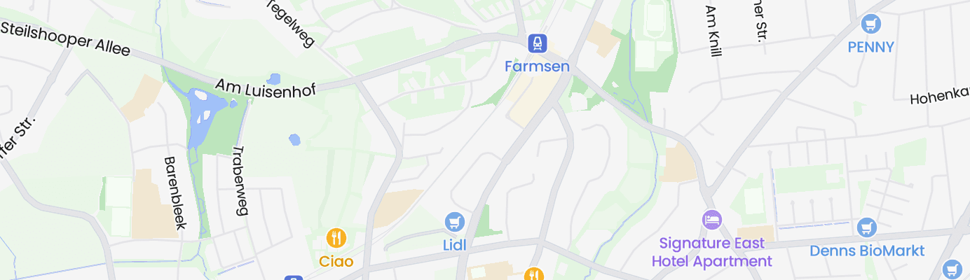 Karte mit dem ungefähren Standort