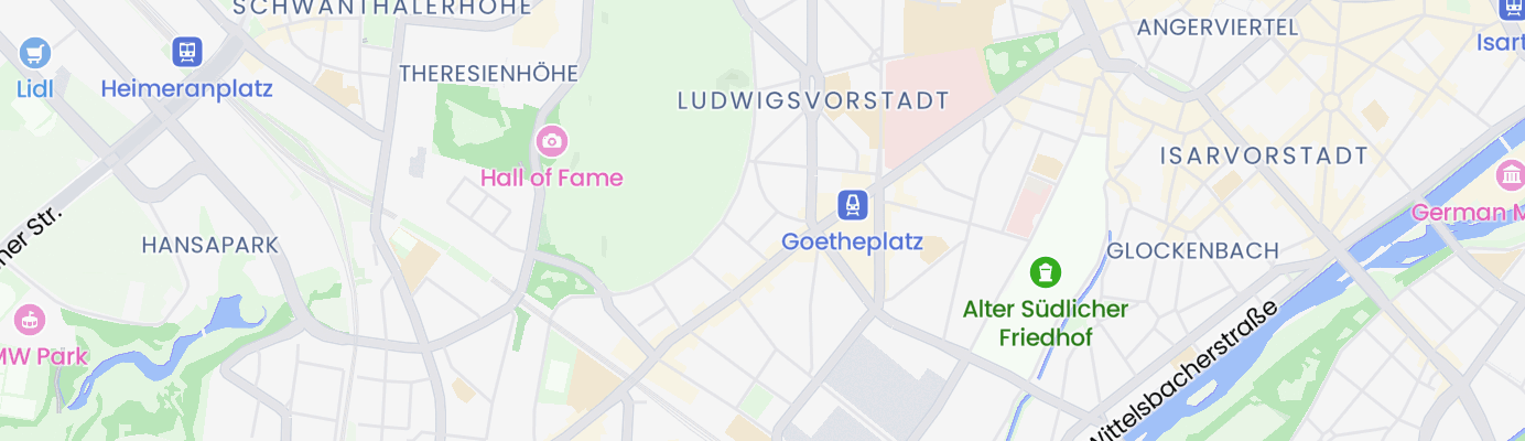 Karte mit dem ungefähren Standort