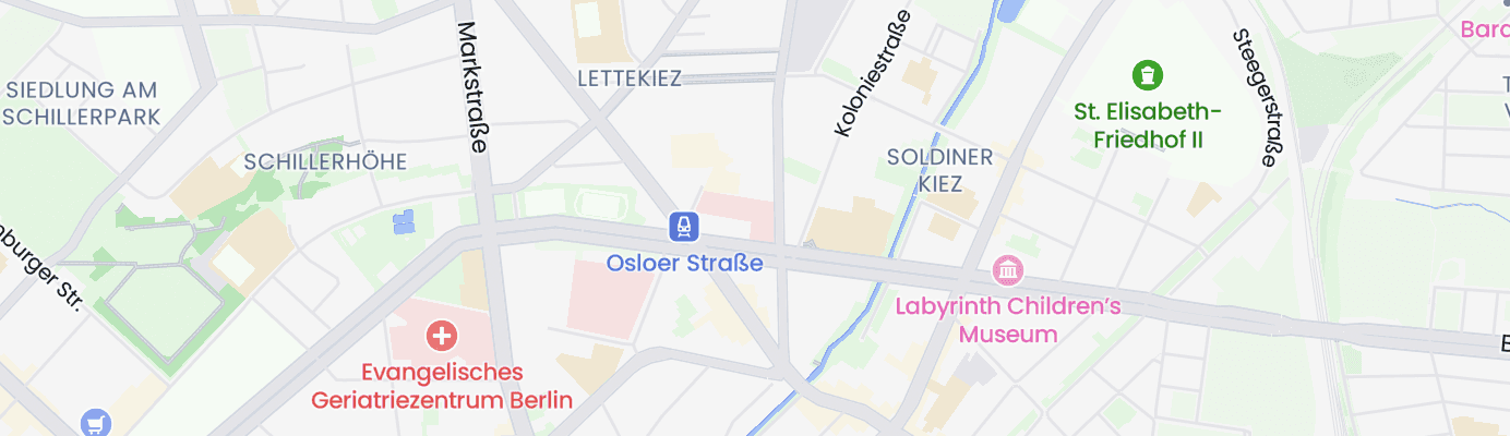 Karte mit dem ungefähren Standort