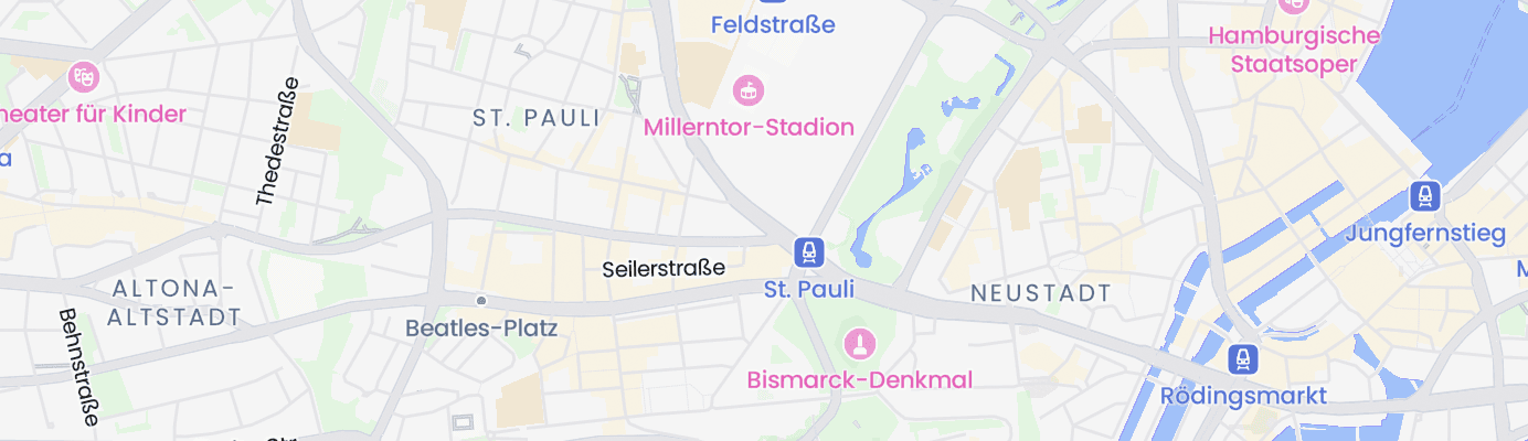 Karte mit dem ungefähren Standort