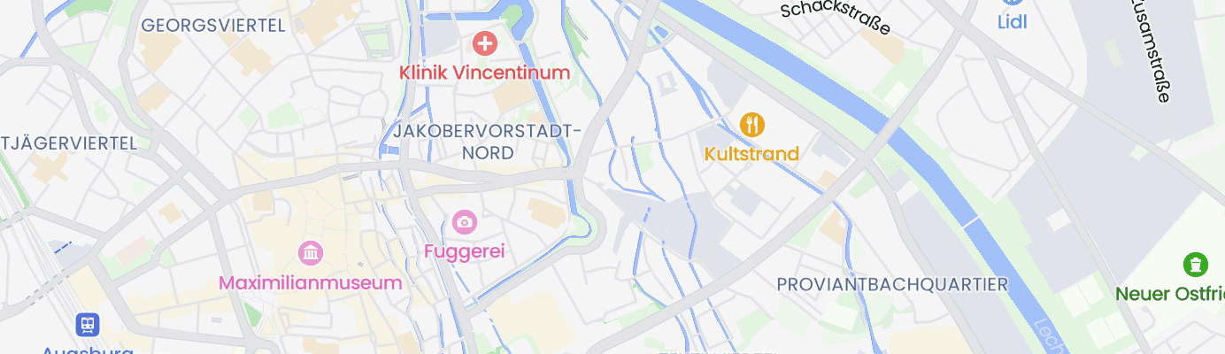 Karte mit dem ungefähren Standort