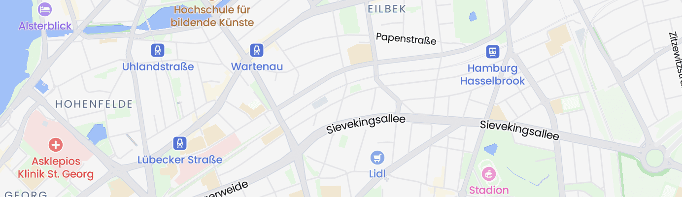 Karte mit dem ungefähren Standort