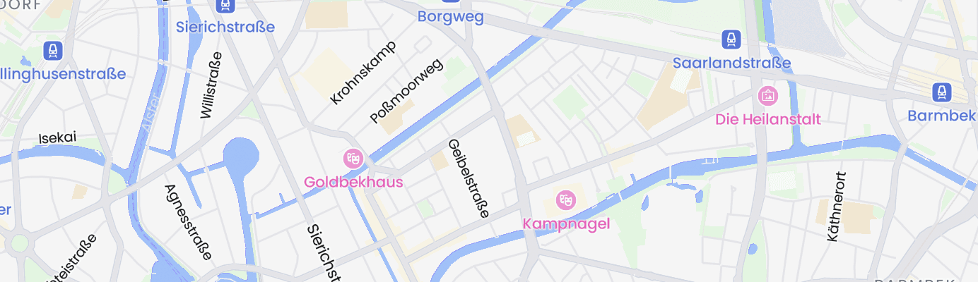 Karte mit dem ungefähren Standort