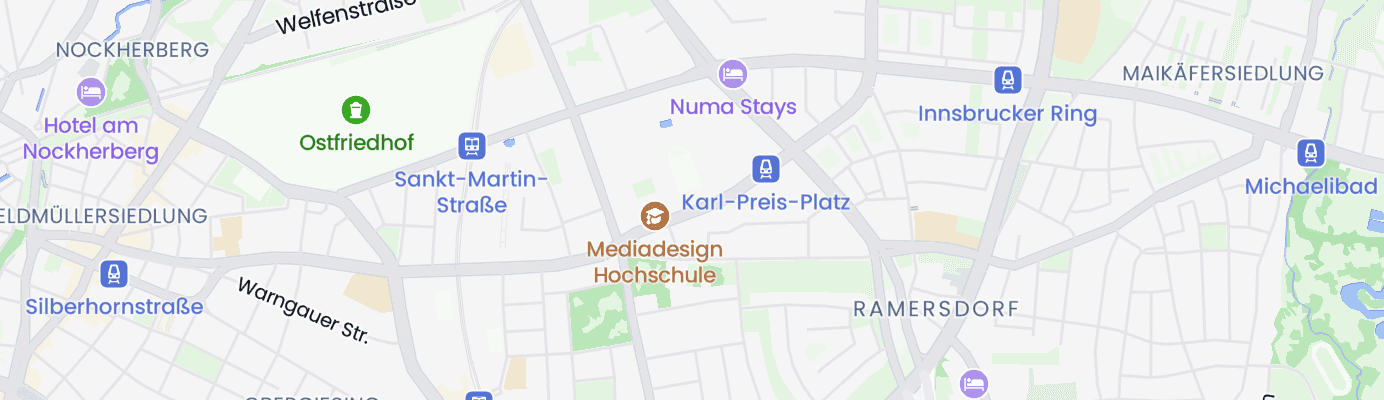Karte mit dem ungefähren Standort