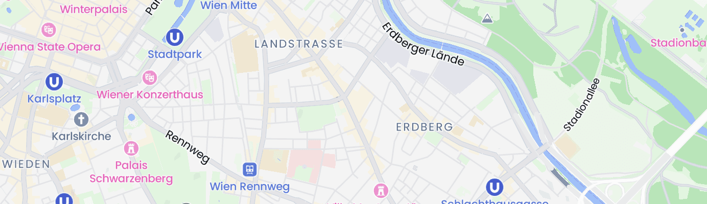 Karte mit dem ungefähren Standort
