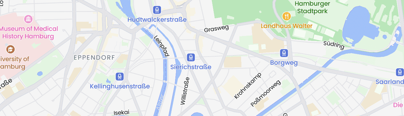 Karte mit dem ungefähren Standort