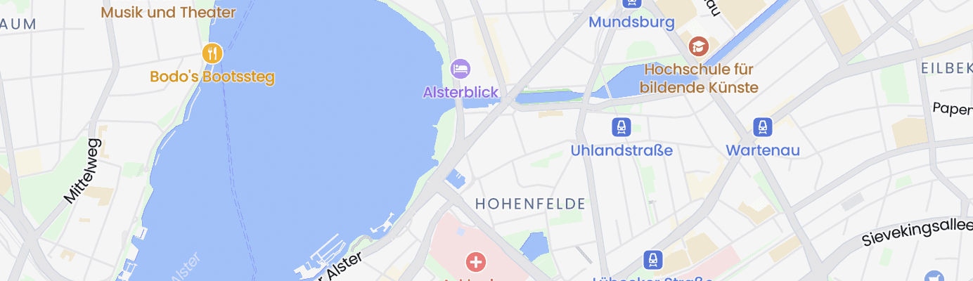 Karte mit dem ungefähren Standort