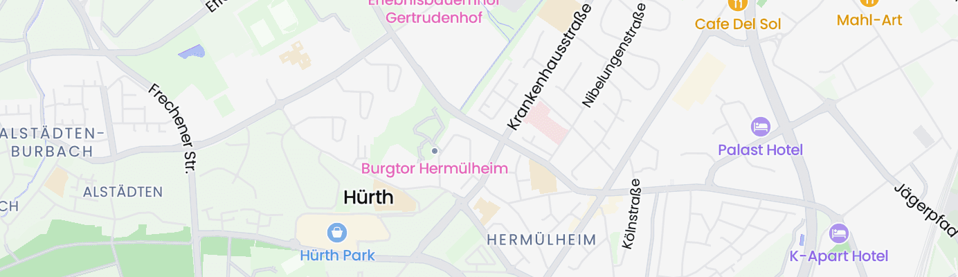 Karte mit dem ungefähren Standort