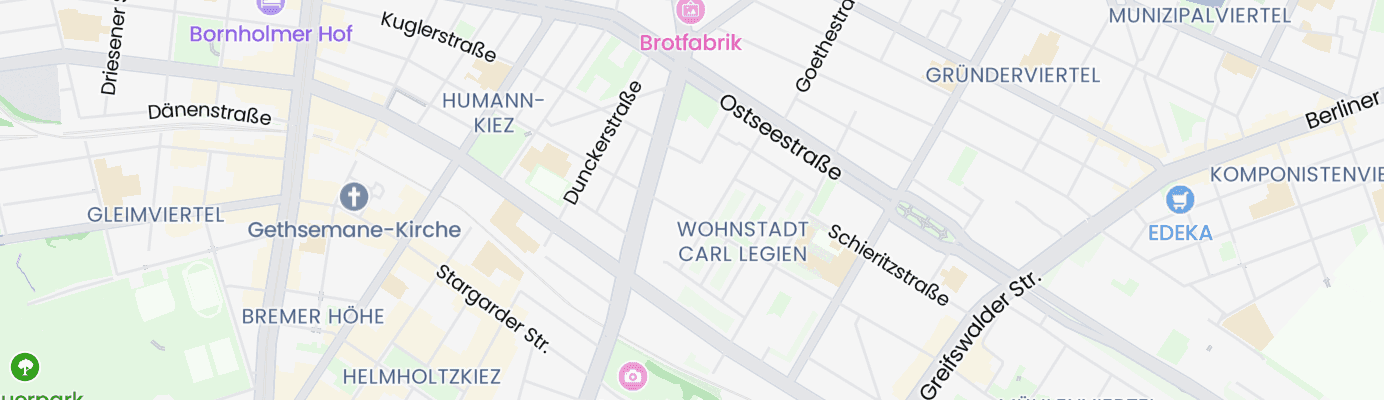 Karte mit dem ungefähren Standort