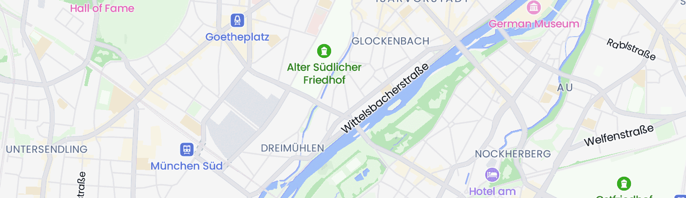 Karte mit dem ungefähren Standort