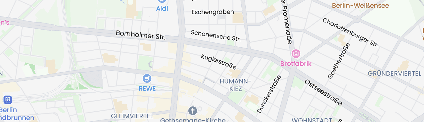 Karte mit dem ungefähren Standort