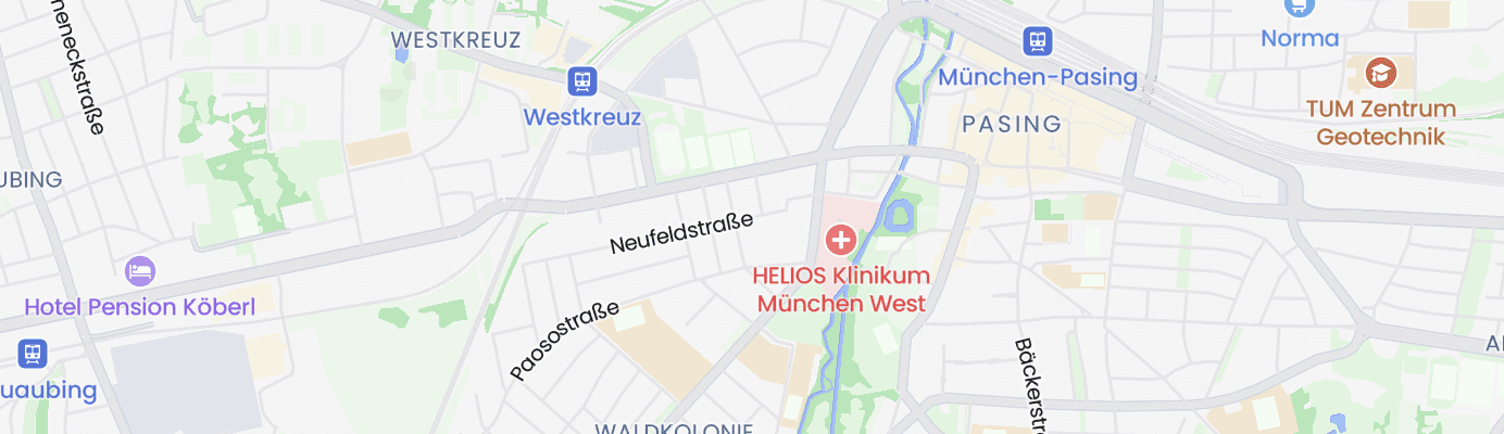 Karte mit dem ungefähren Standort