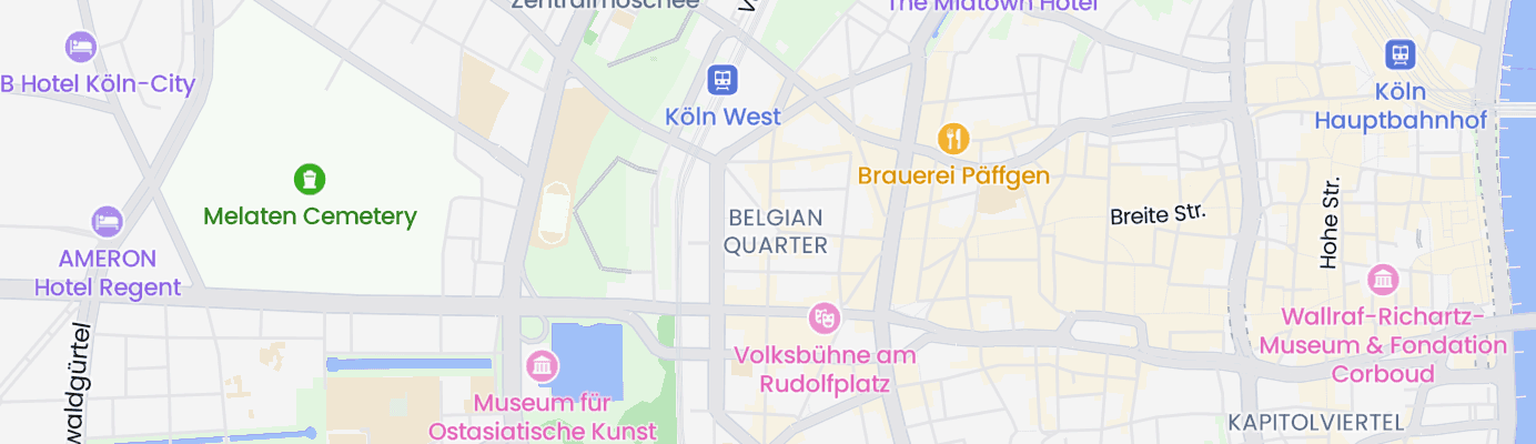 Karte mit dem ungefähren Standort
