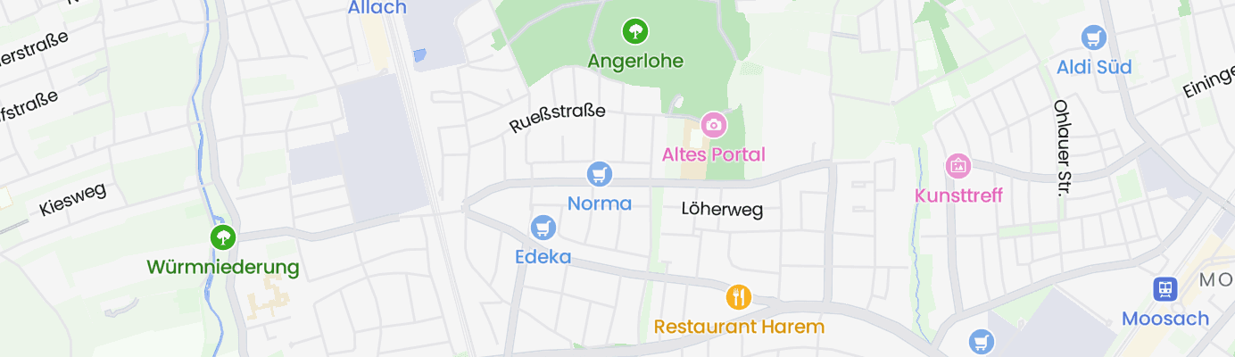 Karte mit dem ungefähren Standort