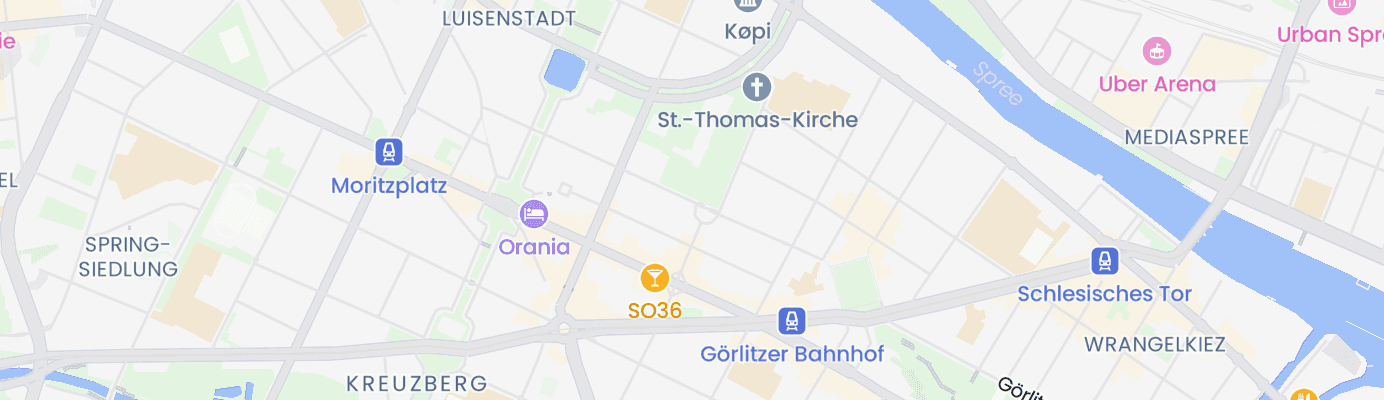 Karte mit dem ungefähren Standort