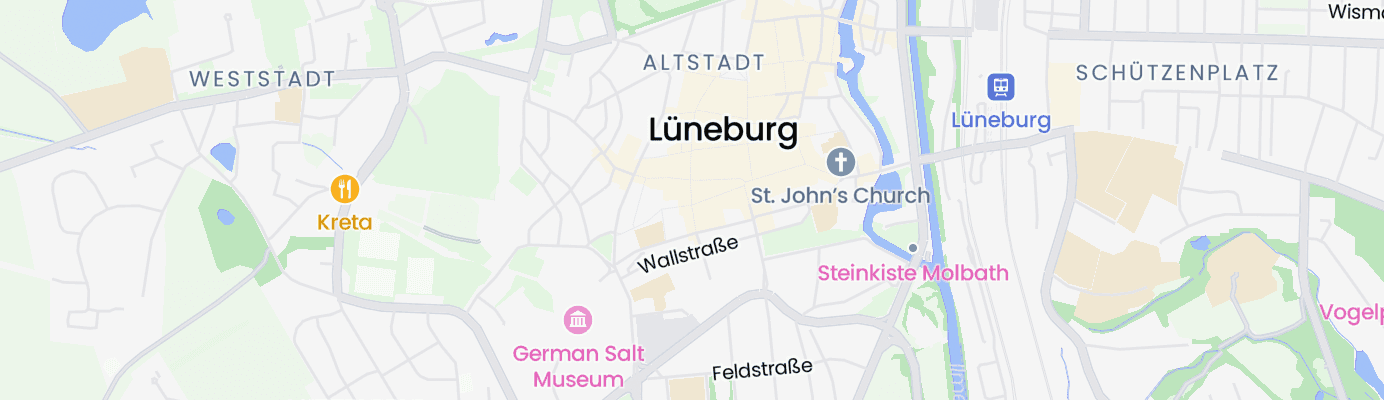 Karte mit dem ungefähren Standort