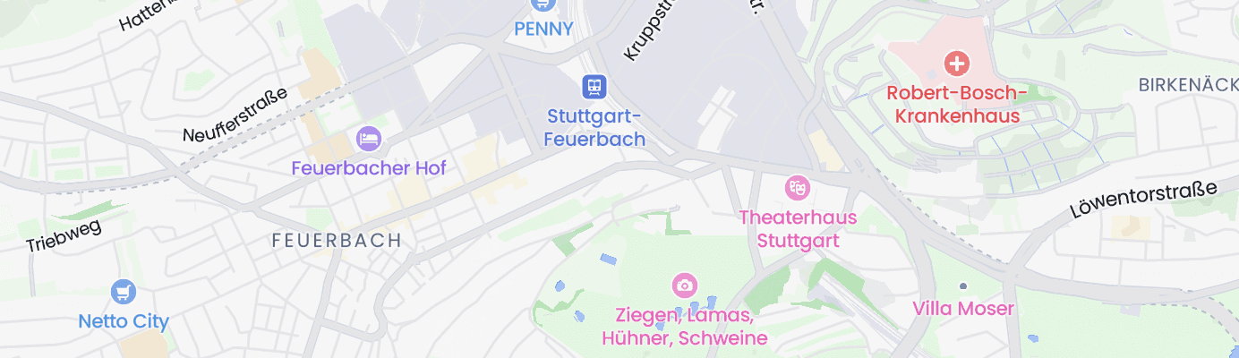 Karte mit dem ungefähren Standort