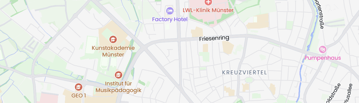 Karte mit dem ungefähren Standort