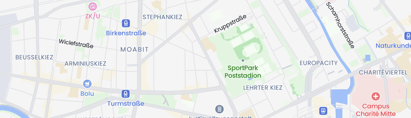 Karte mit dem ungefähren Standort
