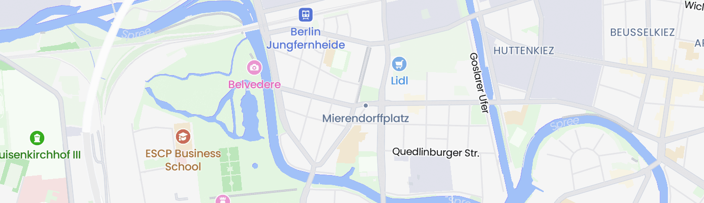 Karte mit dem ungefähren Standort