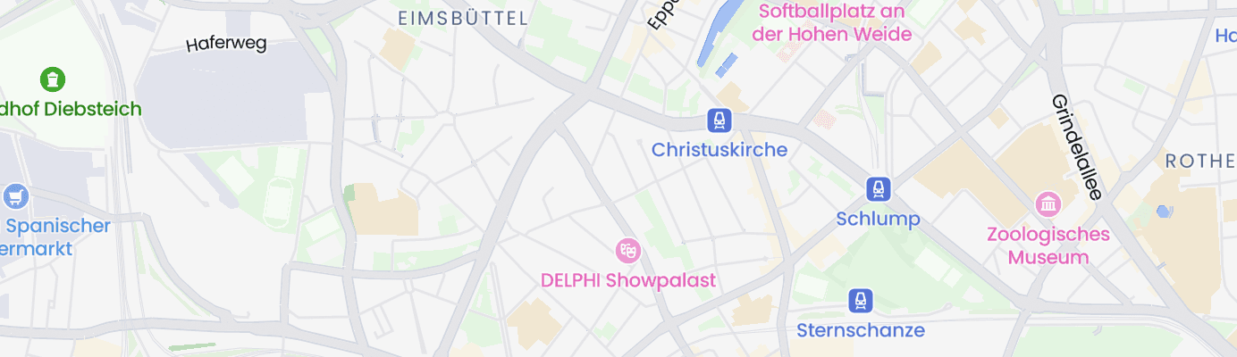 Karte mit dem ungefähren Standort