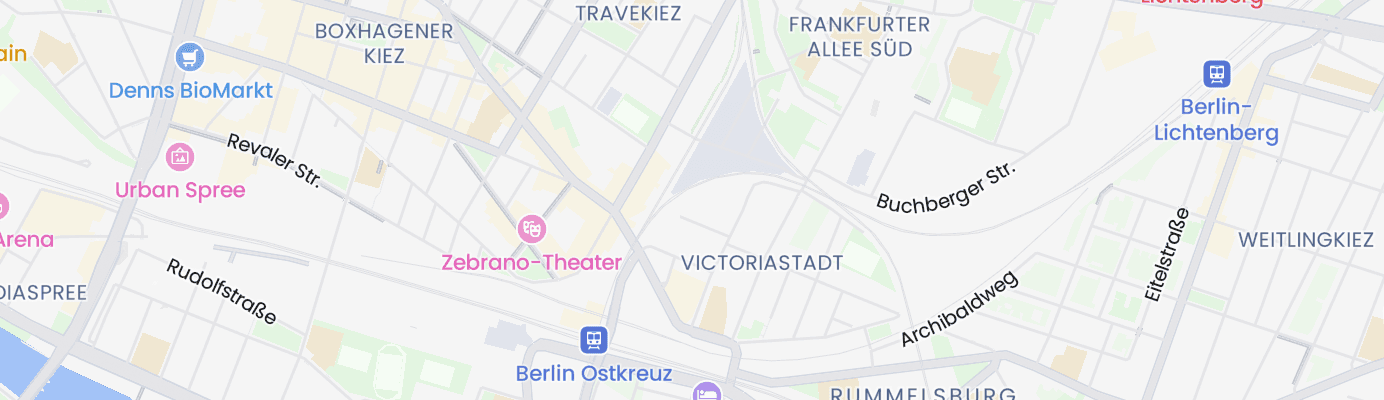 Karte mit dem ungefähren Standort