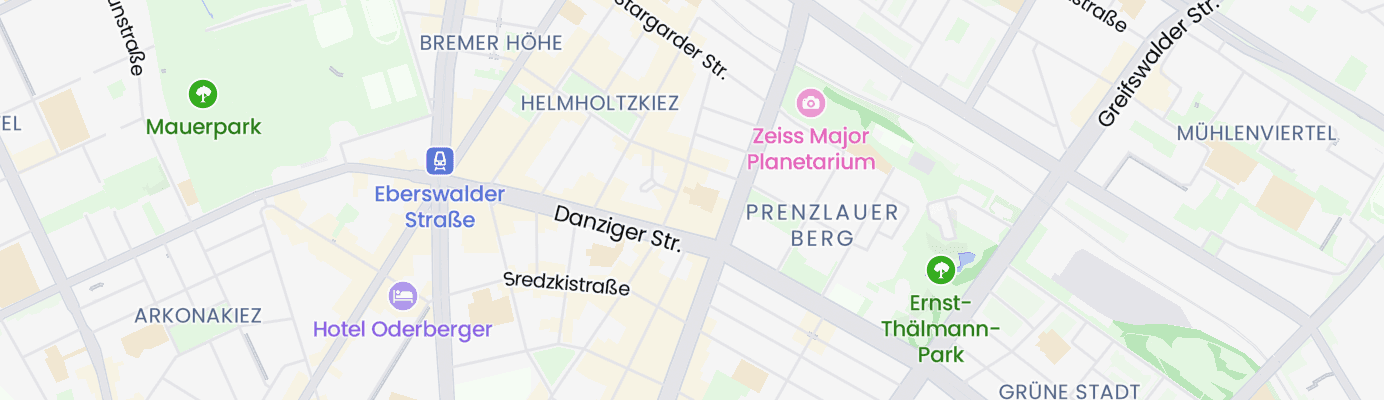 Karte mit dem ungefähren Standort