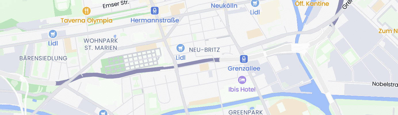Karte mit dem ungefähren Standort