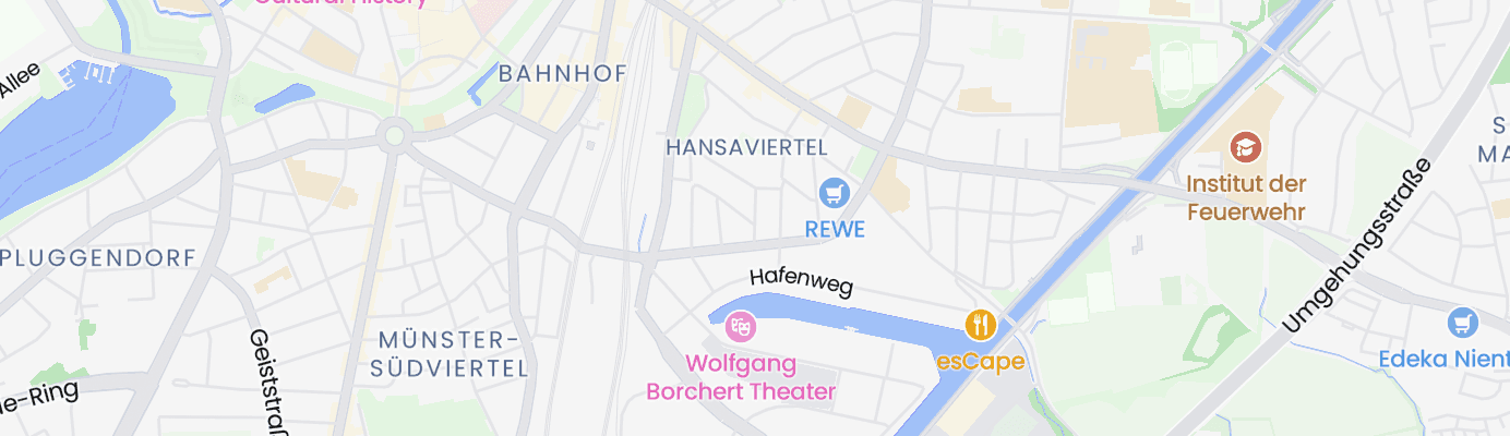 Karte mit dem ungefähren Standort