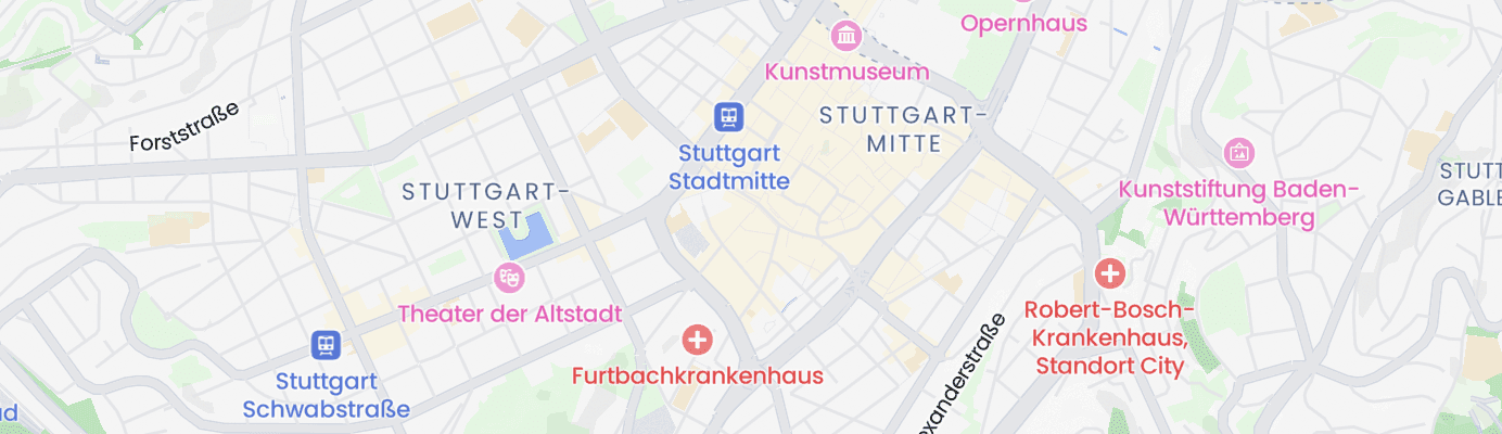 Karte mit dem ungefähren Standort