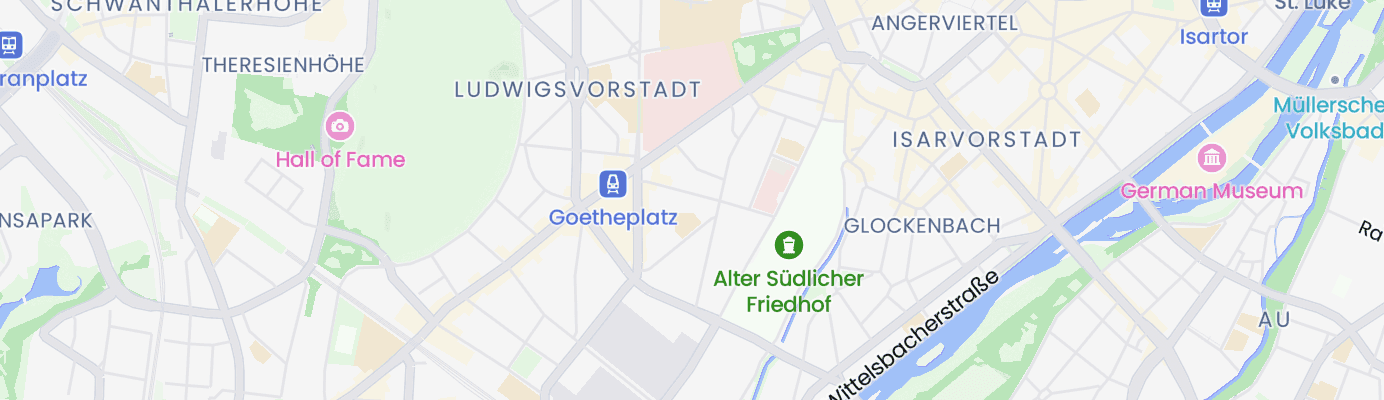 Karte mit dem ungefähren Standort